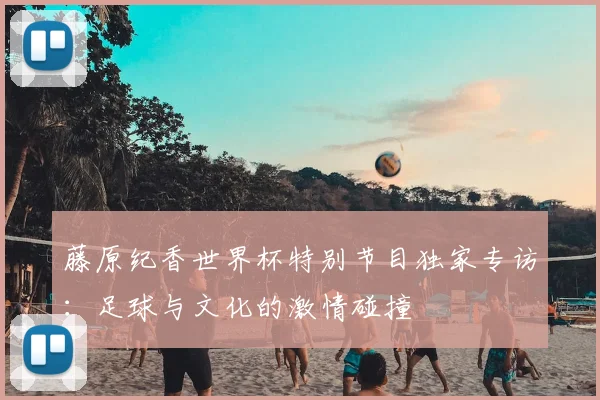 藤原纪香世界杯特别节目独家专访：足球与文化的激情碰撞