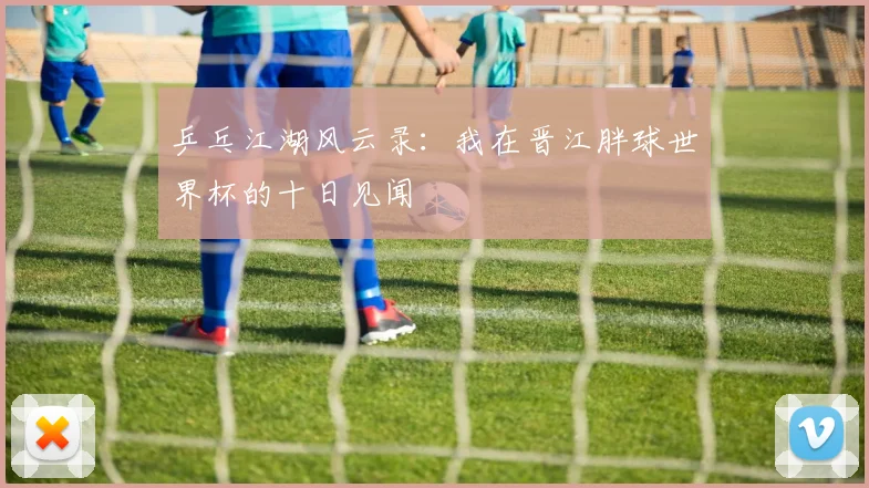 乒乓江湖风云录:我在晋江胖球世界杯的十日见闻