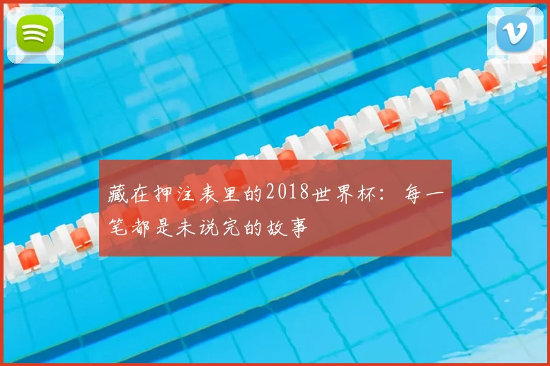 藏在押注表里的2018世界杯：每一笔都是未说完的故事
