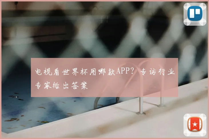 电视看世界杯用哪款APP?专访行业专家给出答案
